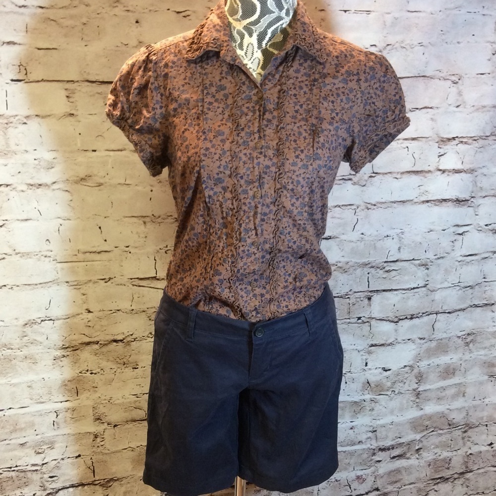 AEROPOSTALE NAVY TROUSER SHORTS